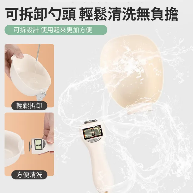 【kurumapop】手持式電子量勻秤(迷你電子秤 寵物飼料秤 電子量匙 飼料鏟 飼料秤重勻 烘焙秤)