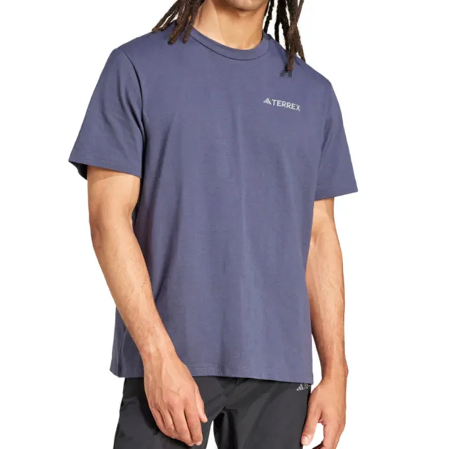 【adidas 愛迪達】Xpl Polygiene T 男款 紫色 亞規 柔軟 棉質 寬鬆 運動 休閒 短袖 JI8309