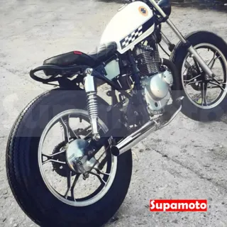 【Supamoto】復古排氣管—魚雷EX62(檔車/通用/改裝/復古/尾段/尾管/哈雷/美式/消光黑/電鍍)