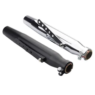 【Supamoto】復古排氣管—魚雷EX62(檔車/通用/改裝/復古/尾段/尾管/哈雷/美式/消光黑/電鍍)
