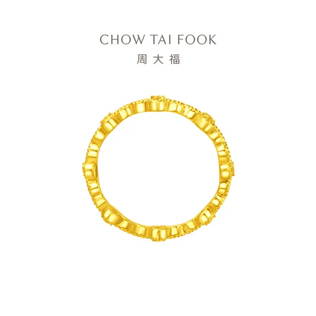 【周大福】ING系列四葉草黃金戒指_計價黃金(港圍11號)