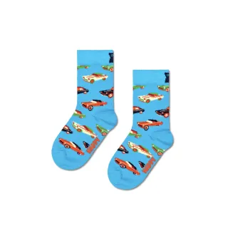 【Happy Socks】Kids系列-寶貝小汽車嬰童潮襪(嬰幼童/男女童)