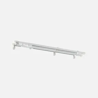 【特力屋】雙軌型手拉式伸縮窗簾軌道 1.66m-3.1m