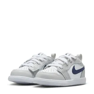 【NIKE 耐吉】運動鞋 童鞋 小童 兒童 喬丹 魔鬼氈 JORDAN 1 LOW ALT TD 灰白 DR9747-146