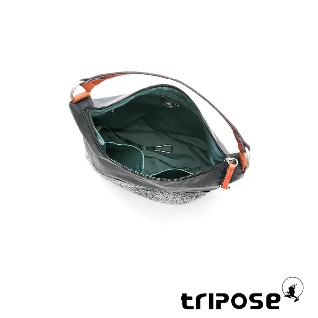 【tripose】漫遊系列桶型手提斜背包(經典黑)