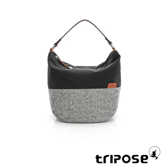 【tripose】漫遊系列桶型手提斜背包(經典黑)