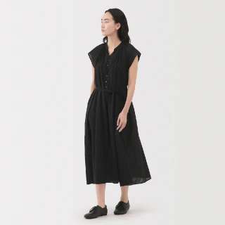 【MUJI 無印良品】女強撚法式袖洋裝(共3色)