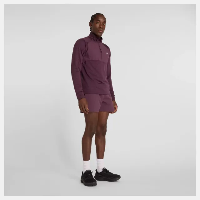 【NEW BALANCE】NB 長袖上衣 男款 運動 美規 紫 MT43204PLN