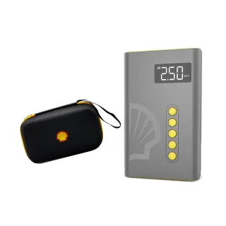 【SHELL 殼牌】殼牌4合1汽車急救電源打氣機-含收納包(SL-AC001JP)