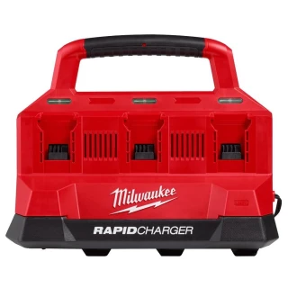 【Milwaukee 美沃奇】18V鋰電配套6口快速充電器(M18PC6)