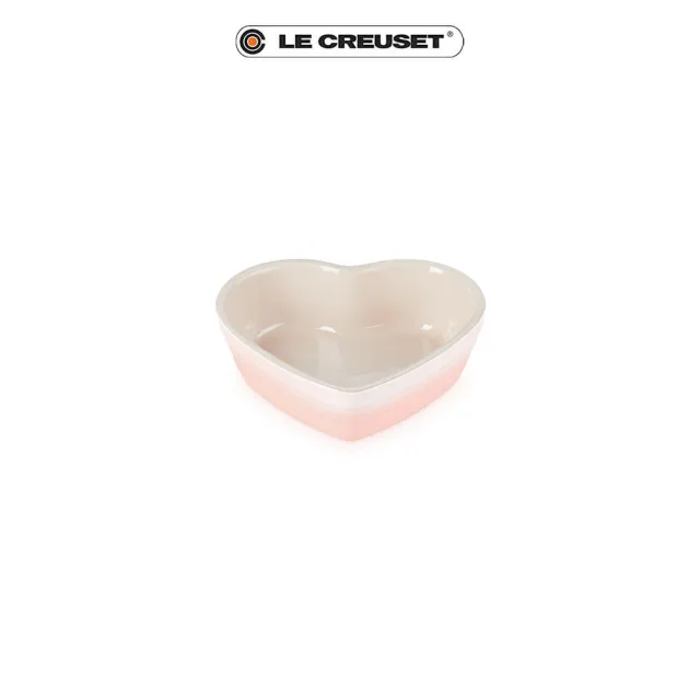 【Le Creuset】琺瑯鑄鐵鍋單柄愛心煎盤26cm  櫻桃紅/貝殼粉 2色選1(贈 心型烤盤16cm-貝殼粉)