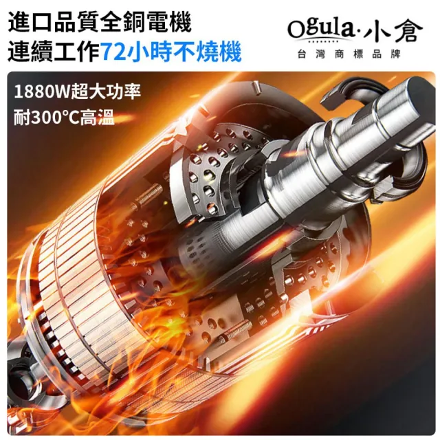 【Ogula 小倉】電動籬笆剪 籬笆剪枝機 無刷綠籬機（認證十節一電）手套+護目鏡(修枝剪/圍籬剪)