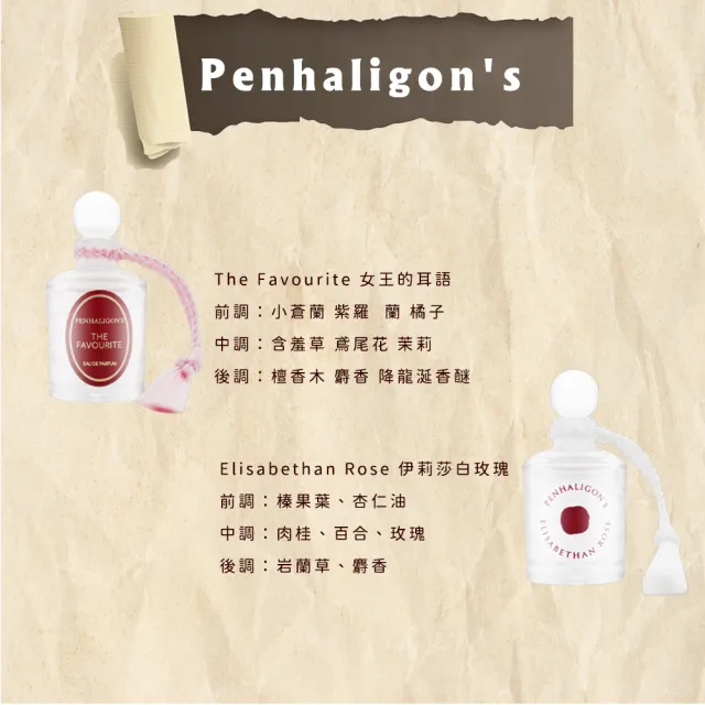 【PENHALIGON’S 潘海利根】香水禮盒 5ml*5 兩款任選(女性系列/紳士系列)