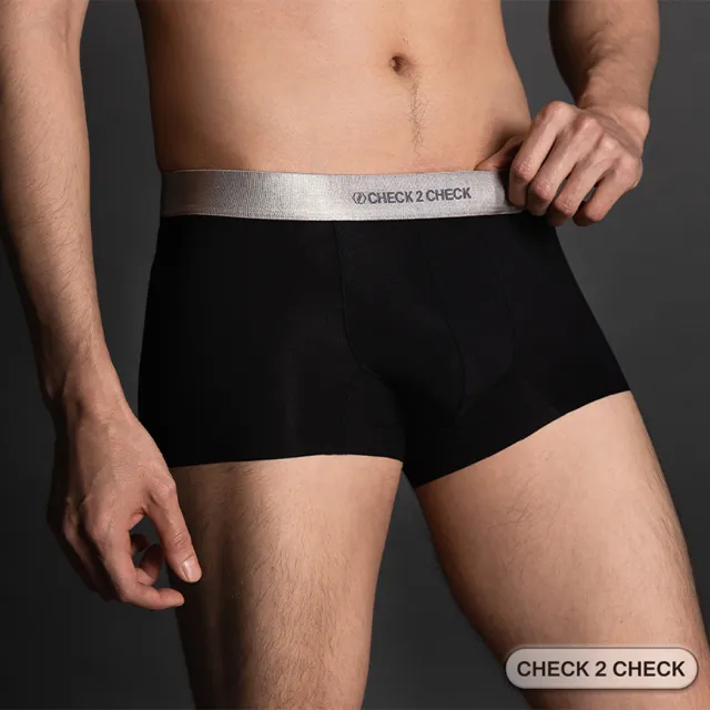 【CHECK2CHECK】冰磁抗菌零感貼身四角褲
