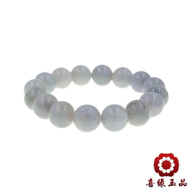 【喜緣玉品】天然翡翠A貨 冰烏雞 琉光 手珠-僅此一品(開運風水)(直)