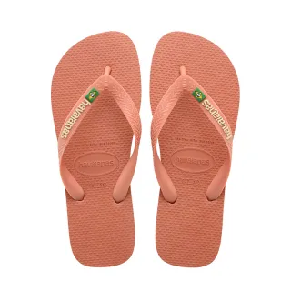 【havaianas 哈瓦仕】拖鞋 男鞋 女鞋 夾腳拖 巴西國旗 Brasil Logo 磚紅 4110850-9259U(哈瓦士)