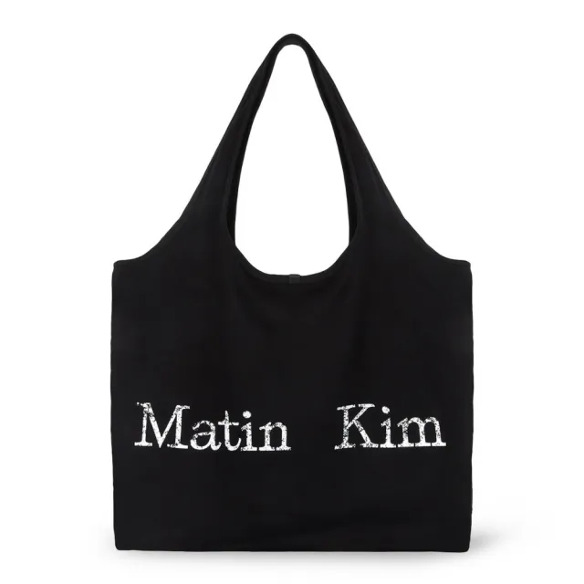 【MATIN KIM】官方旗艦 MATIN棉質子母購物袋(多款任選)
