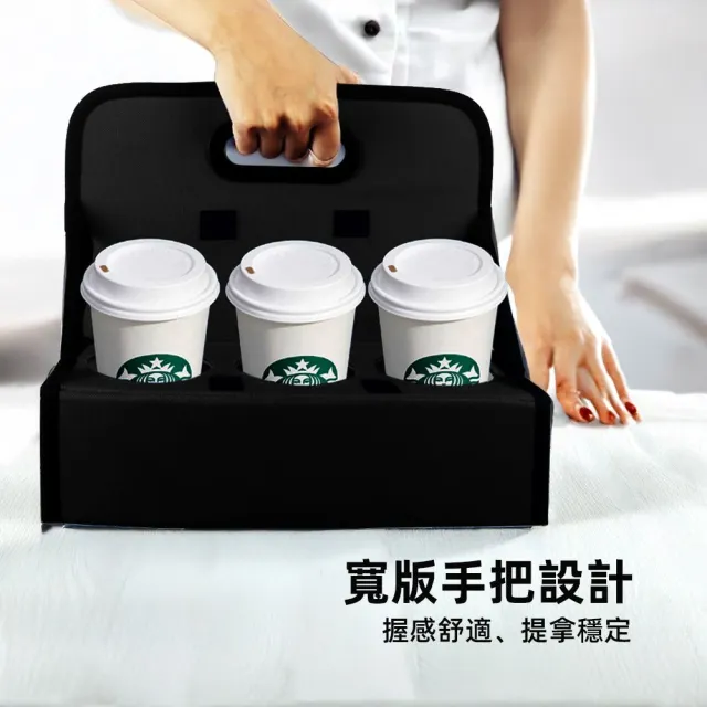 【上手家居】折疊手提飲料提架(飲料杯架/啤酒提籃/咖啡杯架/咖啡杯架)