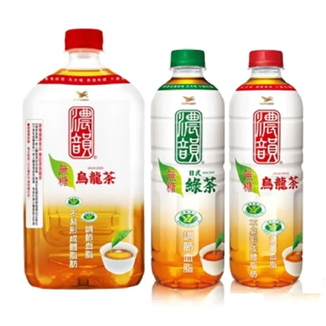【濃韻】濃韻 600mlx24入/箱(烏龍茶/日式綠茶)