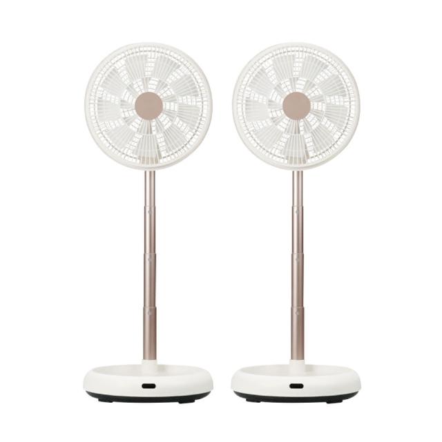 【NICONICO】12吋美型DC摺疊遙控循環扇/2入組(NI-DC2403)