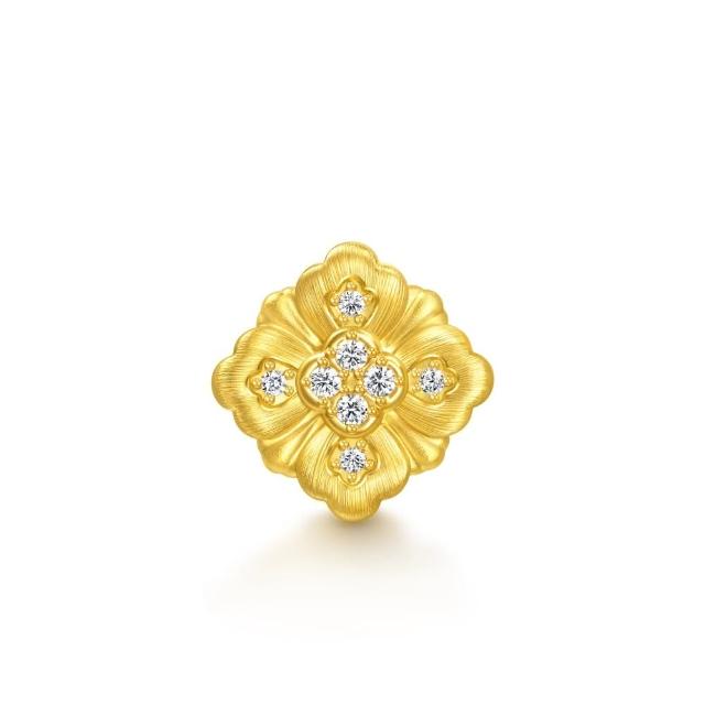 【點睛品】復古美學 鑽石黃金串珠
