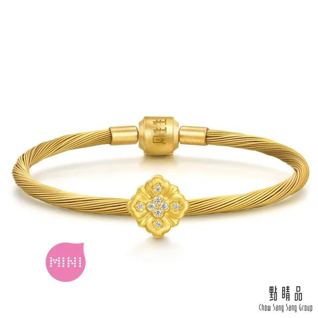 【點睛品】復古美學 鑽石黃金串珠