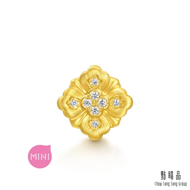 【點睛品】復古美學 鑽石黃金串珠