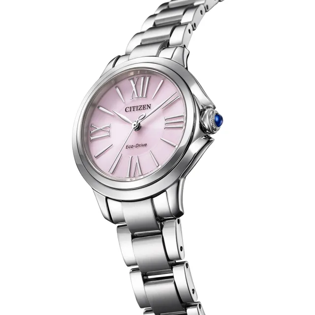 【CITIZEN 星辰】L系列 光動能大三針 羅馬時標 女錶 30.3MM 粉 新年禮物 交換禮物(EM1160-58X)