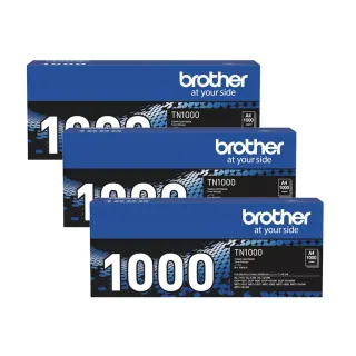 【brother】官方直營 TN-1000原廠碳粉匣(黑色3入組)(HL-1110/1210W/DCP-1510/1610W/MFC-1815/MFC-1910W)
