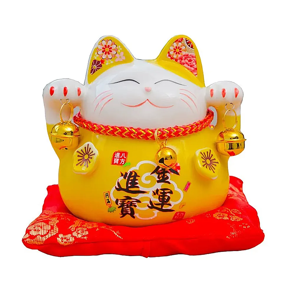 【三省堂】招財貓存錢筒 招財貓擺件 陶瓷存錢筒(創意禮品 開運擺飾 開業禮品 居家裝飾 招財貓 日式 撲滿)
