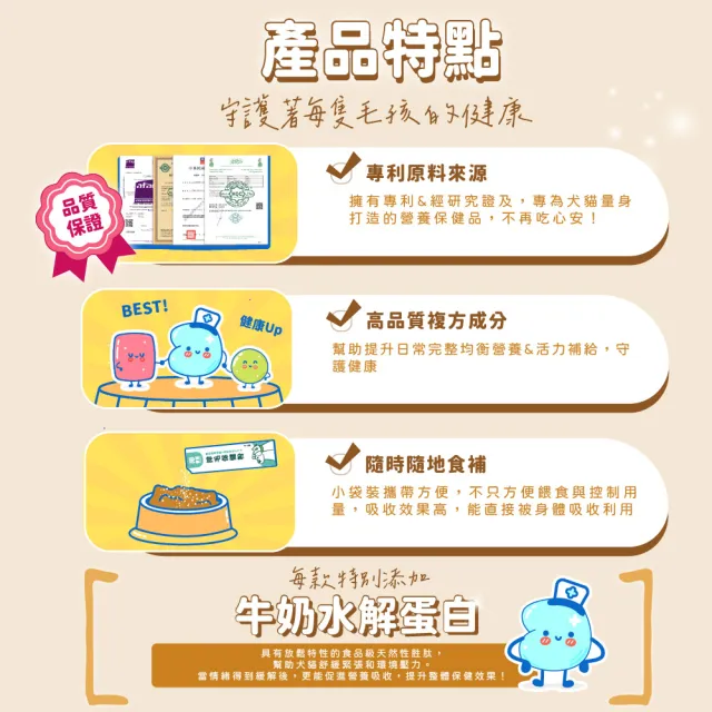 【KAZI 卡滋】驚喜限定禮盒 超值4件組(狗零食/肉乾/生肉主食糧/貓狗保健/貓狗益生菌/皮膚/腸胃/情緒/關節)
