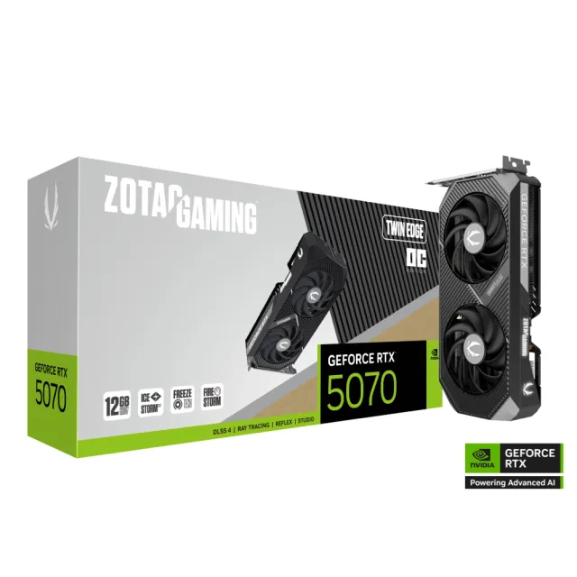【ZOTAC 索泰】ZOTAC GAMING GeForce RTX 5070 Twin Edge OC 顯示卡
