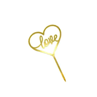 【Floral M】金色love插牌(生日裝飾/氛圍感/擴香花/香氛花/裝飾/香水精油/網美必備/桌上裝飾)