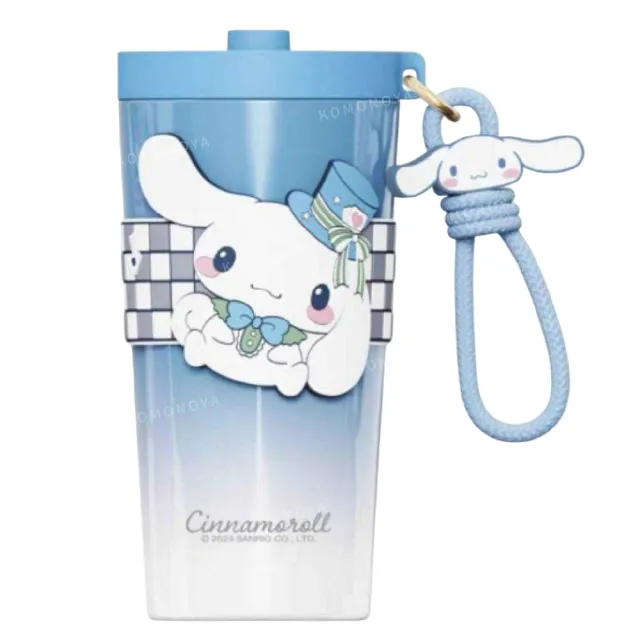 【小禮堂】Sanrio 三麗鷗 不鏽鋼保溫杯附矽膠杯套 650ml 漸層裝扮款 Kitty 大耳狗 酷洛米(平輸品)