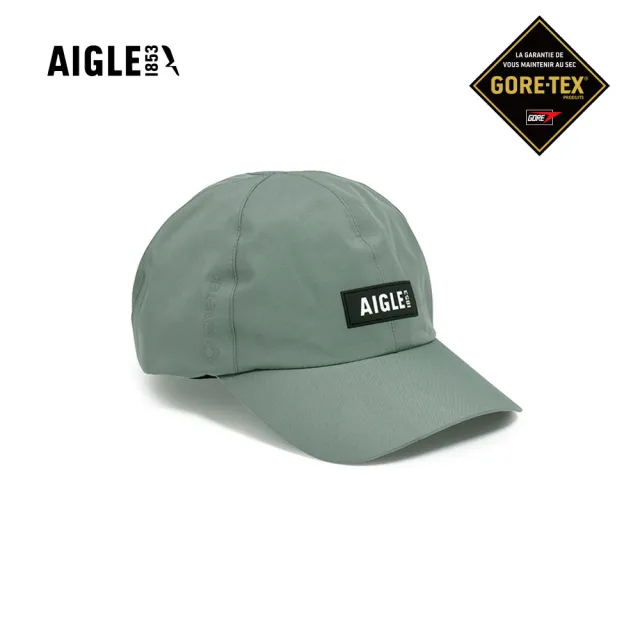 【AIGLE】GORE-TEX 防水棒球帽|AG-FAB32A243 深灰綠(goretex 棒球帽 帽子 防水帽 鴨舌帽 老帽)