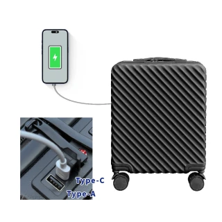 【路比達】拉桿加寬18吋輕巧旅行箱(登機箱 手提行李箱 杯架置物 拉桿加寬)