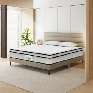 【IHouse】全方位透氣 雙大6尺高迴彈高壓縮獨立筒床墊(軟硬適中)