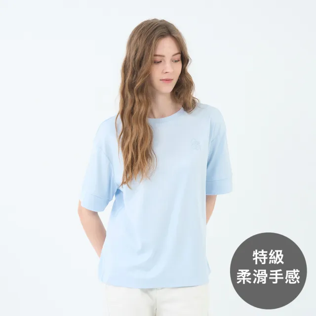 【GIORDANO 佐丹奴】女裝圓領短袖上衣 Liquid Touch系列(多色任選)