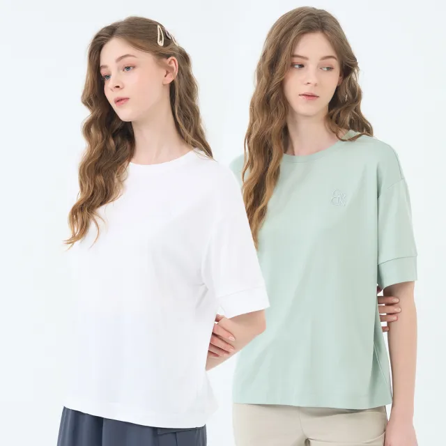 【GIORDANO 佐丹奴】女裝圓領短袖上衣 Liquid Touch系列(多色任選)