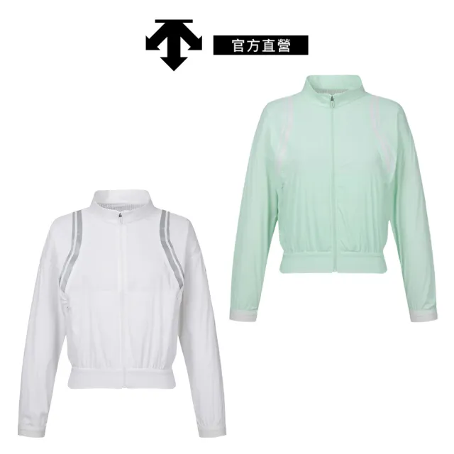 【DESCENTE】GOLF 迪桑特 女士 高爾夫球上衣(白色/薄荷色)