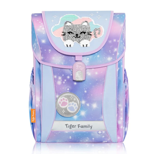 【Tiger Family】學院風超輕量護脊書包Pro 2S-亮片設計-全新升級版(125-150CM適用)