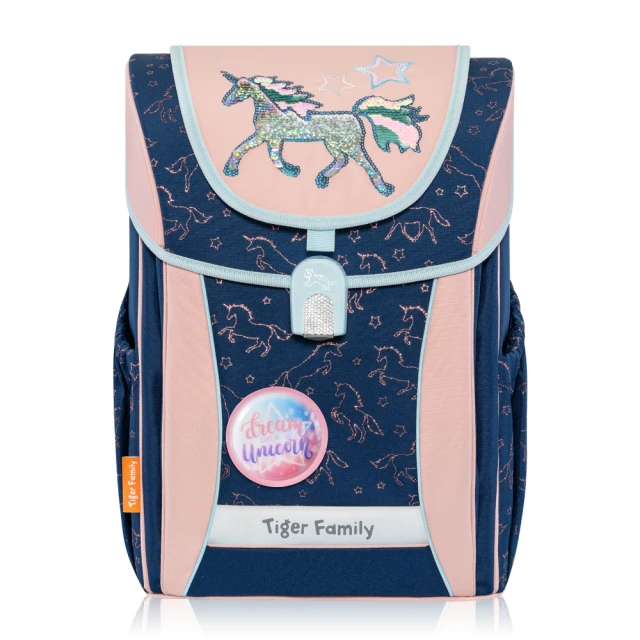 【Tiger Family】學院風超輕量護脊書包Pro 2S-亮片設計-全新升級版(125-150CM適用)