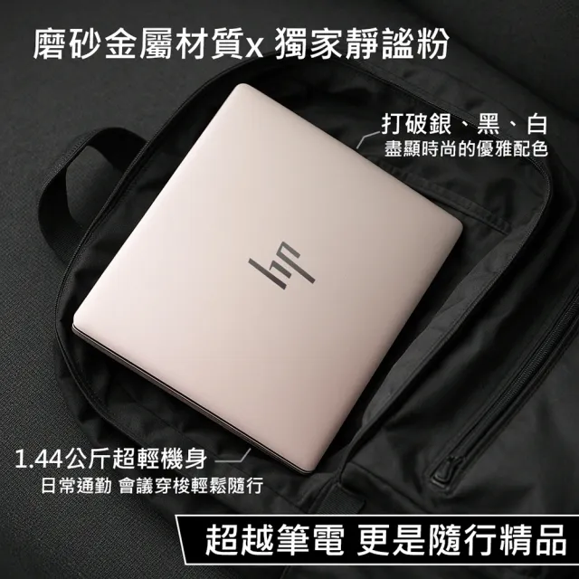 【HP 惠普】14吋Ultra 5-125H OLED輕薄EVO AI筆電(Pavilion Plus 14-ew1088TU/16G/1T SSD/W11/謐靜粉)