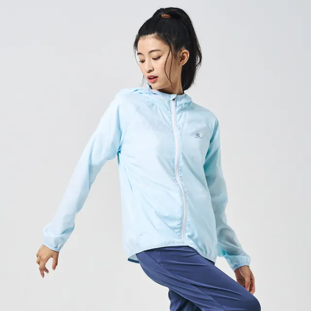 【BATIS 巴帝斯】女印花防曬外套 - 水藍 - 25SS