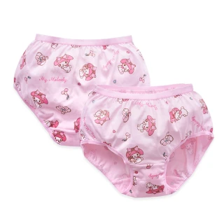 【ONEDER 旺達】6件組-三麗鷗 美樂蒂 女童二入三角褲(女童內褲/兒童內褲/純棉內褲)