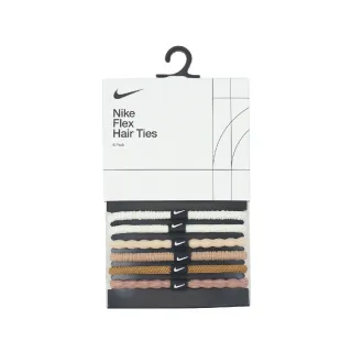 【NIKE 耐吉】髮圈 Flex Hair Ties 白 棕 咖啡 杏色 粉紅 髮帶 綁頭髮 6入裝(N100919420-2OS)