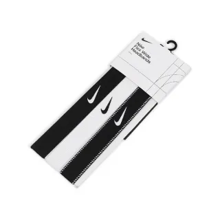 【NIKE 耐吉】寬版頭帶 Flex 黑 白 矽膠止滑 防滑 運動 3入裝(N101193203-6OS)