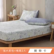【HongYew 鴻宇】台灣製100%精梳棉 床包枕套組 加大(多款)