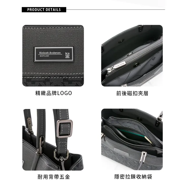【金安德森】Hulda 經典老花紋小型托特包(碳黑)