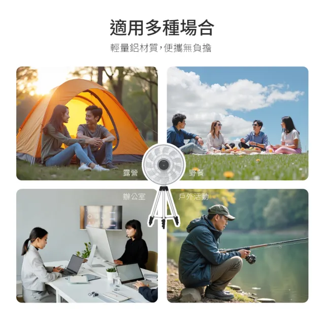 【DIKE】HLE170 12吋 全能無線風扇(專用三腳支架)
